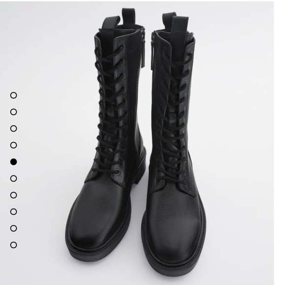 Zara Shoes - Zara Black Combat Boots